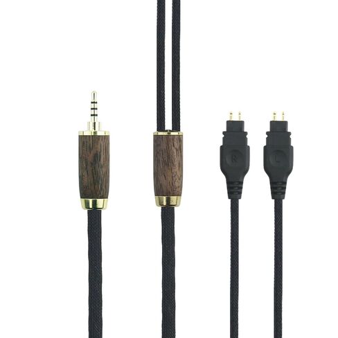 كابل ترقية بديل لكابل NewFantasia 4.4 مم متوافق مع Sennheiser HD600، HD650، HD580، HD660S، HD58X، HD660S2، HD6XX سماعة رأس 7N OCC سلك نحاسي مطلي بالفضة من خشب الجوز in Kuwait