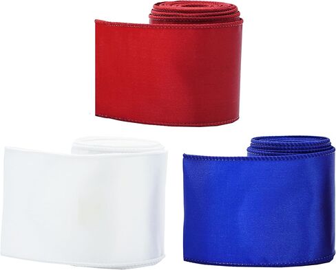 4 لفات الهالوين الساتان الشريط السلكي ، الشريط السلكي الأخضر اللون الأرجواني الأرجواني ، شريط هالوين 2-1/2 بوصة لأقواس الزهور ، غلاف الهدايا ، ديكورات منزلية ، 24 ياردة (عيد الهالوين) in Kuwait