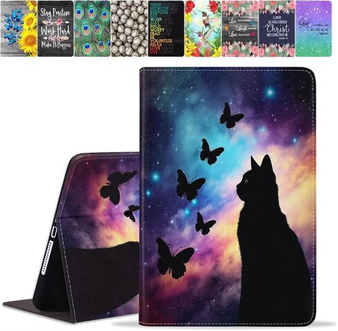 حافظة لجهاز Samsung Galaxy Tab A 10.1 بوصة إصدار 2019 (الطراز: SM-T510/T515/T517)، غطاء حامل من جلد البولي يوريثان الفاخر مع خاصية النوم التلقائي، حصان الجري in Kuwait