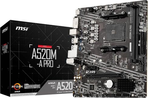 MSI PRO A620AM-B EVO Motherboard, Micro-ATX - Supports AMD Ryzen 9000/8000 / 7000 Processors, AM5 - DDR5 Memory Boost (6800+ MT/s OC), 1 x PCIe 4.0 x16, 1 x M.2 Gen4 in Saudi Arabia