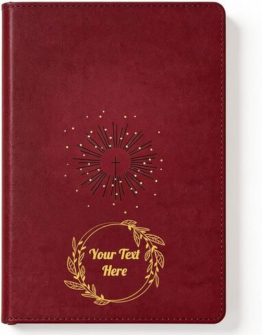 كتاب Printualist Personalized Gift Bible مع نص مخصص ، NLT ، Pink/Dark Brown Tutone ، إصدار جديد من الترجمة المعيشية ، Premium Gift Bible ، Faux Leather in Saudi Arabia