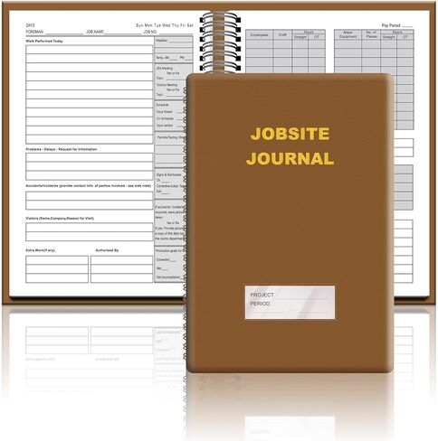 Chiazllta Gublicite Journal 7x10 بوصة البناء اليومية سجل سجل غير مؤرخ سجل السجل المخطط مع PU Cover Leather in Kuwait