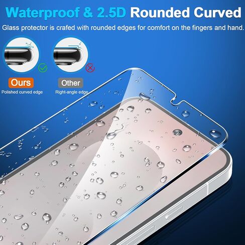 3 Pack Screen Protector for Samsung Galaxy S25 Plus 6.7 Inch, 9H Tempered Glass, Ultrasonic Fingerprint Unlock, Case Friendly Tempered Glass Screen Protector for Samsung Galaxy S25 Plus in Kuwait