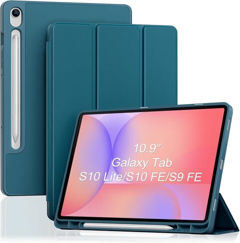 ProCase Smart Case for Galaxy Tab S10 Lite/S10 FE/S9 FE 10.9-Inch with S Pen Holder, Trifold Stand Folio Cover with Soft TPU Back for 10.9" Galaxy Tab S10 Lite/S10 FE/S9 FE -Navy in Saudi Arabia