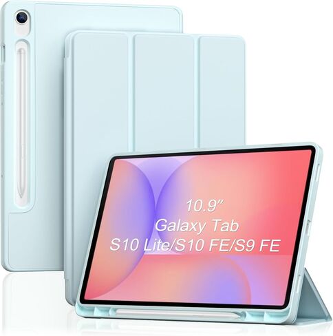 ProCase Smart Case for Galaxy Tab S10 Lite/S10 FE/S9 FE 10.9-Inch with S Pen Holder, Trifold Stand Folio Cover with Soft TPU Back for 10.9" Galaxy Tab S10 Lite/S10 FE/S9 FE -Navy in Saudi Arabia