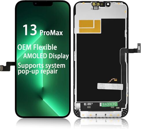 【إصلاح النوافذ المنبثقة】 بديل شاشة AMOLED عالية التحديث لهاتف iPhone 14 pro max 120 هرتز، 6.7 بوصة تتميز بشاشة LCD تعمل باللمس ثلاثية الأبعاد - طقم إصلاح كامل مع أدوات، زجاج مقسى in Kuwait
