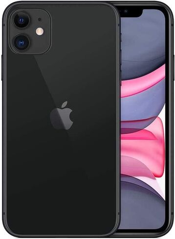 استبدال الزجاج الخلفي الخلفي الأصلي متوافق مع iPhone 11 6.1 بوصة جميع الحاملات مع لاصق مثبت مسبقًا وأداة إصلاح 11 (أسود) in Kuwait