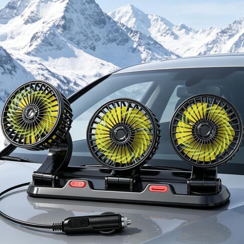 Rechargeable Car Fan for Backseat Kids, Rechargeable Car Backseat Fan for Kids Rear Facing Back Seat (Battery Operated) in Saudi Arabia