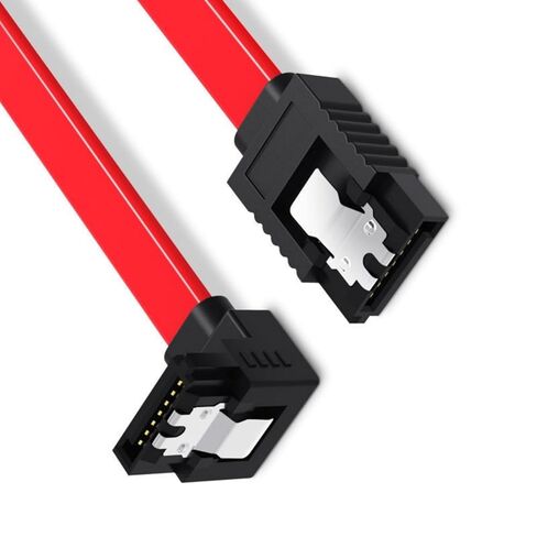 SATAIII 7Pin Locking Data Cable Angled Head Durability Construction SATA3.0 Cable for Quickly Upgrading Storage Devices Angled Locking Cable in Kuwait