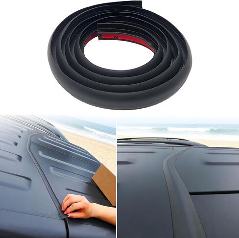 سدادة مطاطية للسقف الصلب، طقم ختم لوحة الحرية لـ 2007-2025 Jeep Wrangler JK JKU JL JLU & Gladiator JT، مقاوم للماء والغبار، وتقليل الضوضاء، وشريط سيليكون مقاوم للشمس (1) in Kuwait