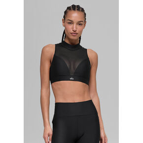 حمالة صدر Alo Yoga Airlift Mesh Infatuation - أسود in Kuwait