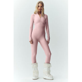 Alo Yoga Airlift Winter Warm Ski Time Bib - Pink Champagne in Kuwait