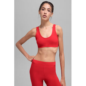 Alo Yoga Alosoft Center Stage Bra - Bright Red in Kuwait