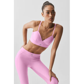 حمالة صدر Alo Yoga Airlift Love Language - كاندي هارت بينك in Kuwait