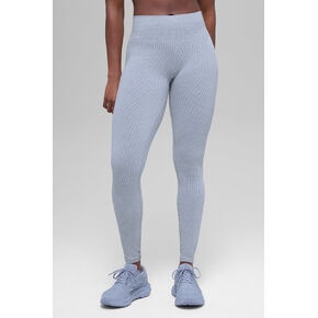 Alo Yoga Seamless High-Waist Two Tone Rib Legging - Winter Frost Heather in Kuwait