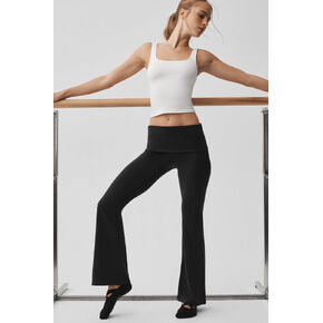 Alo Yoga ALO Softculpt 7/8 Foldover Flare Legging - أسود in Kuwait