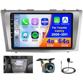 2+64G Android 13 CarPlay Car Stereo Radio for Toyota Camry 2006-2011, 10.1'' HD Touch Screen Compatible with Android Auto, AHD Backup Camera, Mirror Link, GPS, WiFi, FM RDS in Saudi Arabia