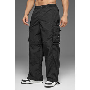 Alo Yoga Axis Cargo Trouser - Black in Kuwait