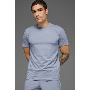 Alo Yoga Conquer Reform Crewneck Short Sleeve - Winter Frost in Saudi Arabia