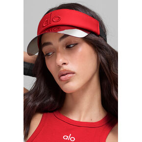 Alo Yoga Airlift Solar Visor - Bright Red - Bright Red / One Size in Kuwait