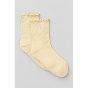 Alo Yoga Women's Lettuce Edge Sock - Candlelight Yellow in Kuwait