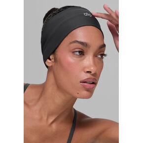 Alo Yoga Airlift Headband - Anthracite - Anthracite / One Size in Saudi Arabia