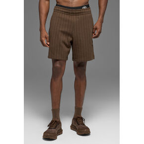 Alo Yoga 7" Pinstripe Short - Espresso Pinstripe in Kuwait