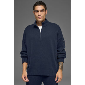 Alo Yoga Wool Cashmere New Class 1/4 Zip Pullover - Navy in Kuwait