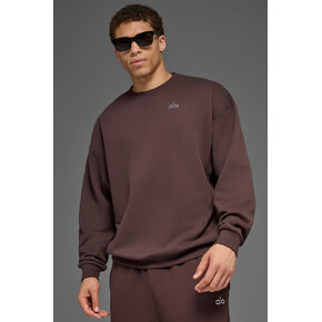 Alo Yoga Accolade Crew Neck Pullover - Brownstone in Kuwait