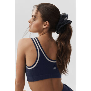 Alo Yoga Mesh Sweet Nothing Oversize Scrunchie - Navy - Navy / One Size in Kuwait