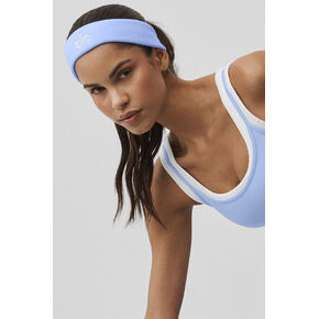 Alo Yoga Glow Sweatband (2-Pack) - Light Provence Blue/White - Light Provence Blue/White / One Size in Kuwait