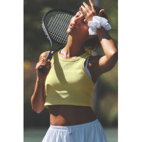 Alo Yoga Aspire Tank - Sunshine/White in Kuwait