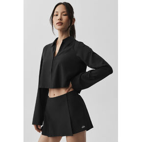Alo Yoga Cropped Unmatched Long Sleeve - Black in Kuwait