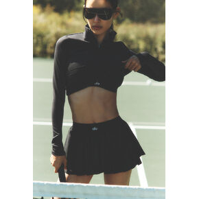 Alo Yoga Double Or Nothing Tennis Skirt - Black in Kuwait