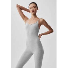 Alo Yoga Alosoft One And Done Onesie - Athletic Heather Grey in Kuwait