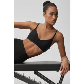 حمالة صدر يوجا إيرليفت رفيعة الخط من ألو - أسود in Kuwait