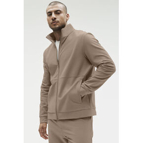 Alo Yoga Conquer Max Mock Neck Full Zip - Gravel in Kuwait