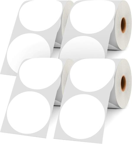 ملصقات رمز اللون الأحمر 3 بوصة ، ملصقات ملصقات 500 صورة مستديرة في صندوق موزع للتنظيم ، المخزون ، الفصل الدراسي in Kuwait