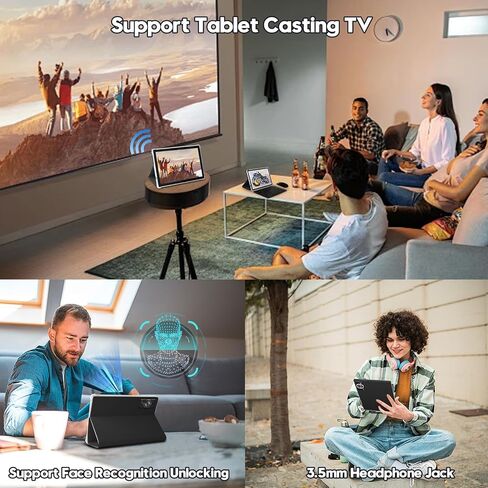 تابلت أندرويد 14 تابلت 10.1 بوصة مع ذاكرة وصول عشوائي 22 جيجابايت وذاكرة تخزين داخلية 128 جيجابايت، معالج ثماني النواة 8000 مللي أمبير في الساعة TF 1 تيرابايت، شاشة G+G HD IPS تابلت، كاميرا مزدوجة، كمبيوتر لوحي Widevine L1 بلوتوث GPS (ذهبي) in Saudi Arabia