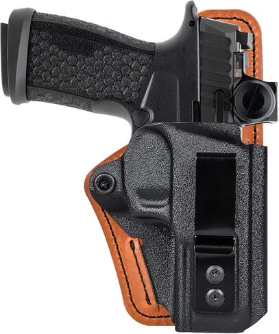 P365 Fuse Holster with Comfort Foam Pad, IWB Kydex and Leather Hybrid Holster for 9mm Sig Sauer P365 Fuse Pistol Inside Waistband Concealed Carry - Red Dot Optic Cut in Saudi Arabia
