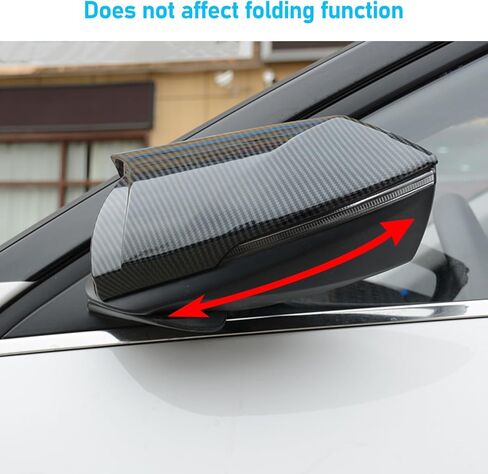 Yumzeco متوافق مع أغطية مرآة جانبية Hyundai Elantra Ox Horn 2021 2022 2023 2024 2025، أغطية مرايا جانبية للباب LH & RH مع ملحقات الديكور الخارجي ذات الحواف الخفيفة (أسود لامع) in Saudi Arabia