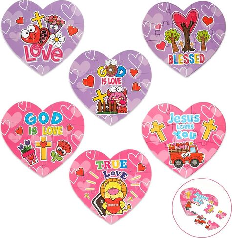 Haooryx Bible Story Jigsaw Buzzles - 12pcs Noah's Ark & Jonah و The Whale Conte Dedical Cartoon Bible Story Pluzzle For Kids Learn in Saudi Arabia