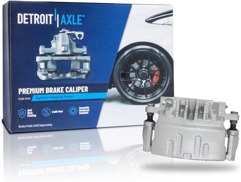 Detroit Axle - 4pc Brake Calipers for 06-10 Chevrolet Impala Monte Carlo, 4 Front and Rear Disc Brake Calipers 2006 2007 2008 2009 2010 Replacement in Kuwait