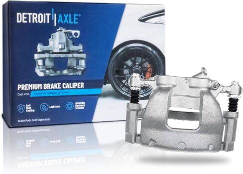 Detroit Axle - 4pc Brake Calipers for 06-10 Chevrolet Impala Monte Carlo, 4 Front and Rear Disc Brake Calipers 2006 2007 2008 2009 2010 Replacement in Kuwait