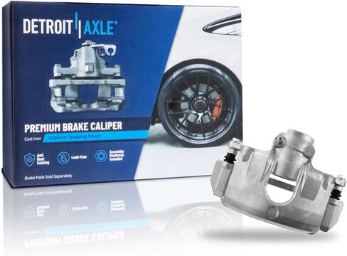 Detroit Axle - 4pc Brake Calipers for 06-10 Chevrolet Impala Monte Carlo, 4 Front and Rear Disc Brake Calipers 2006 2007 2008 2009 2010 Replacement in Kuwait