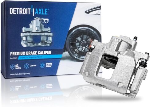 Detroit Axle - 4pc Brake Calipers for 06-10 Chevrolet Impala Monte Carlo, 4 Front and Rear Disc Brake Calipers 2006 2007 2008 2009 2010 Replacement in Kuwait