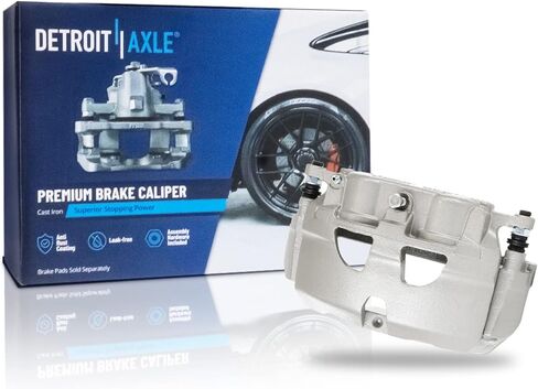 Detroit Axle - 4pc Brake Calipers for 06-10 Chevrolet Impala Monte Carlo, 4 Front and Rear Disc Brake Calipers 2006 2007 2008 2009 2010 Replacement in Kuwait