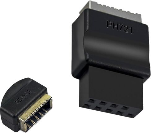 WLGQ USB 3.0 19/20 PIN إلى اللوحة الأم المزدوجة USB 2.0 9PIN محول، لوحة PCB سوداء، محول رأس داخلي للكمبيوتر in Kuwait