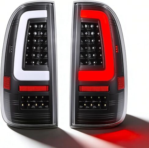 مصابيح خلفية LED متسلسلة كاملة لسيارة Ford F-150 2004-2008، تسلسل بدء التشغيل الديناميكي، عدسة مدخنة، مظهر مخصص فريد، إشارة الانعطاف، مجموعة المصابيح الخلفية للفرامل والعكس in Kuwait