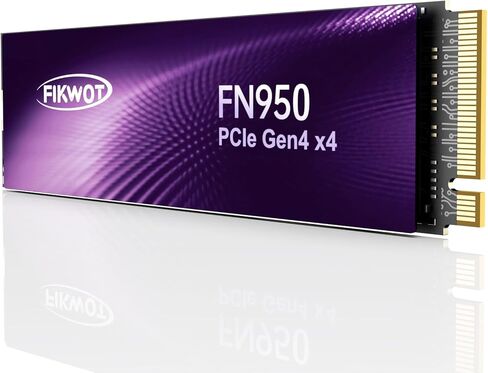 محرك أقراص الحالة الصلبة الداخلي FN960 512GB M.2 NVMe SSD PCIe Gen4 x4 2280 مع مبدد حرارة، ما يصل إلى 5000 ميجابايت/ثانية، ذاكرة تخزين مؤقت ديناميكية SLC، متوافق مع SSD الداخلي PS5 in Kuwait